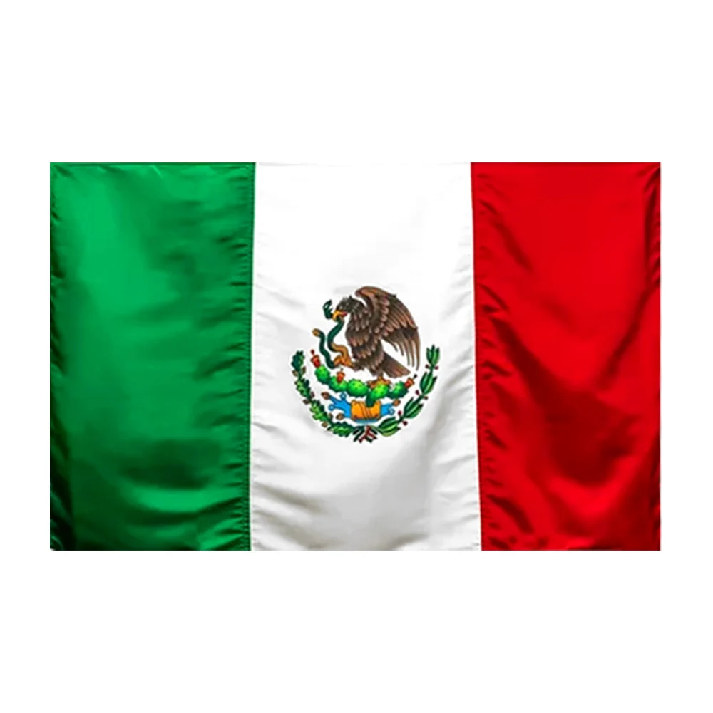 Bandera mexicana de tela 142x90cm / d-001