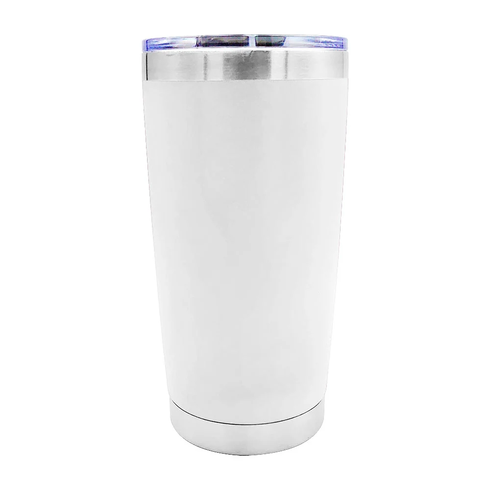 Vaso termo metálico liso de acero inoxidable con tapadera transparente y capacidad de 20oz, variedad de colores / magic mountain / ze-0890 / 02305202