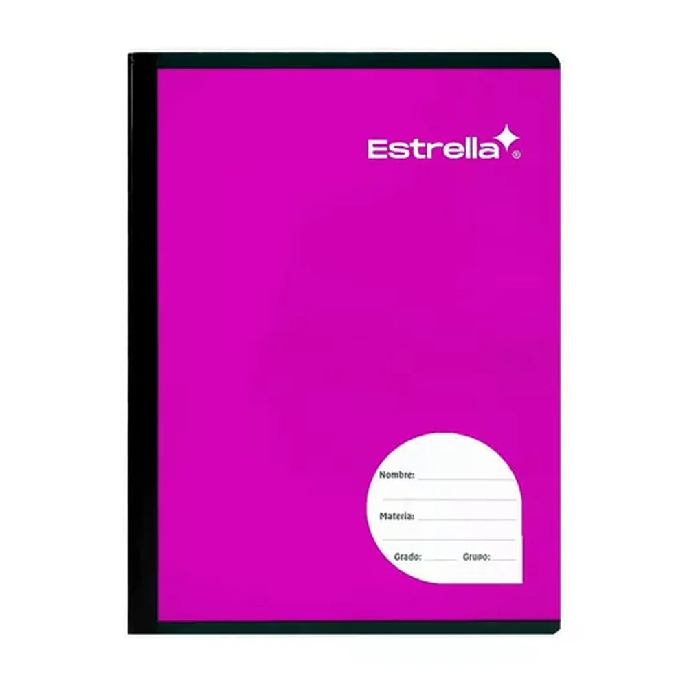 Cuaderno profesional estrella starkid cosido con 100 hojas papel bond en cuadrícula grande 7mm, variedad de colores / 004818 / 0543