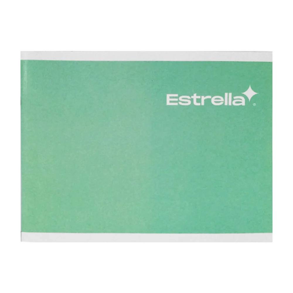 Cuaderno estrella italiano grapado 100 hojas con cuadro alemán, 21x15.5cm, variedad de colores / cuaderno italiano grapado / 104180 / 005143