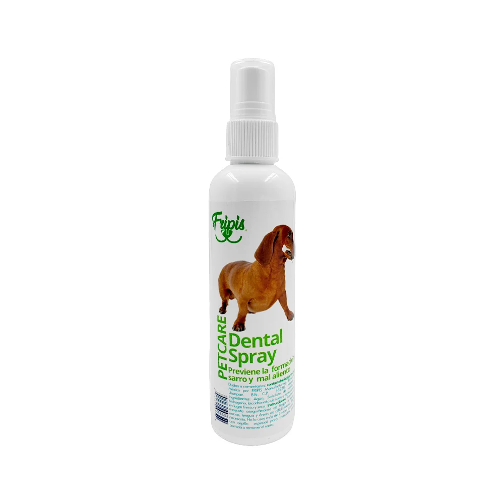 Spray dental fripis previene la formación del sarro y mal aliento para mascotas, 125ml / 007349