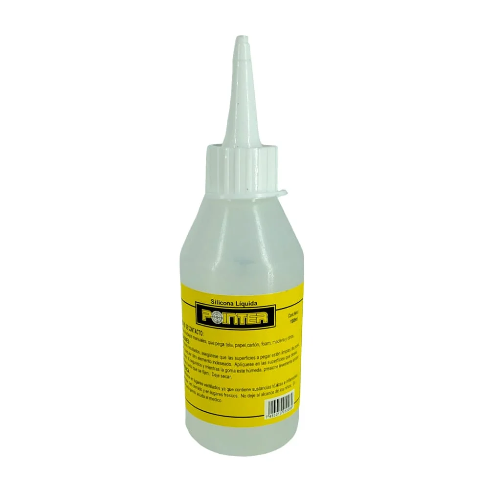 1pza Bote de silicón frío líquido transparente 100ml / pointer / 16f041
