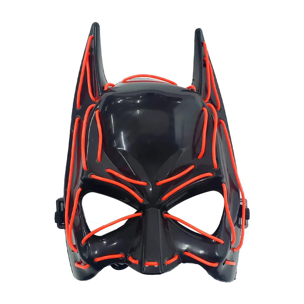 1pza mascara antifaz con tiras de luz led y diseño de batman / 012701
