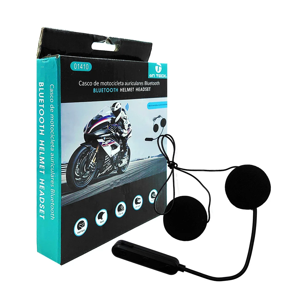 Auriculares / audífonos bluetooth on teck para casco de motocicleta / 01410