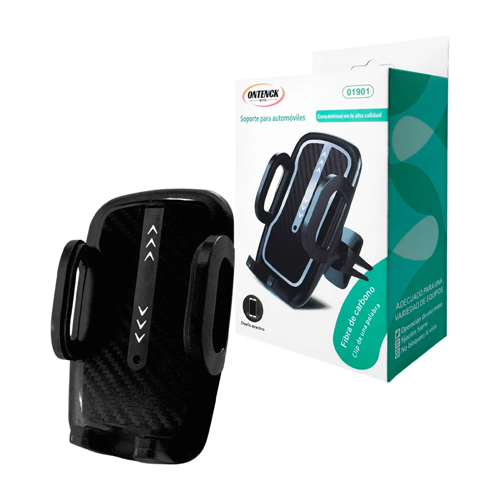 1pza Soporte universal para teléfonos, ajustable y rotable, con pinza y soporte, variedad de usos / ontenck / 01901