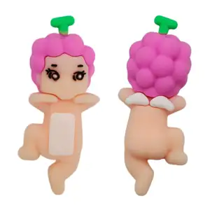 1pza Muñeco figura decorativa con diseño de frutas para celular, vari…