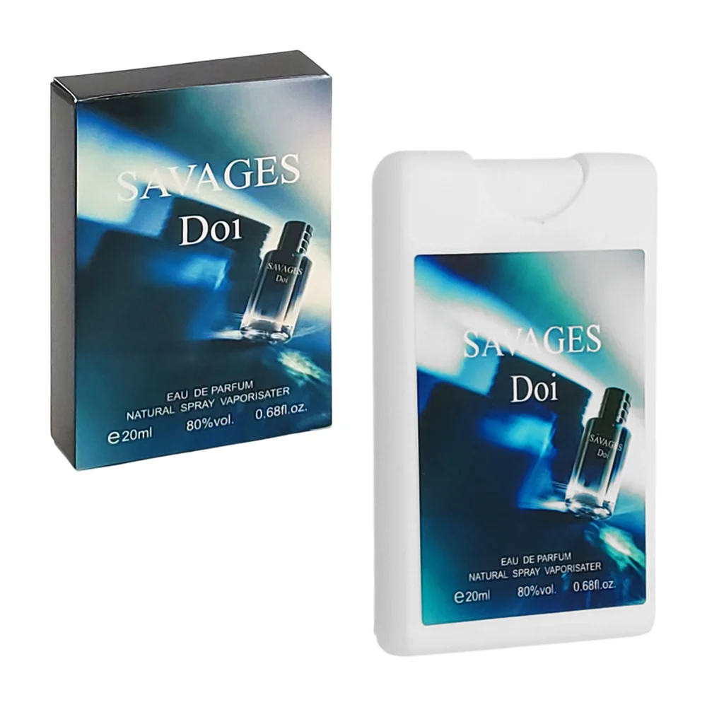 Perfume savages doi en spray para bolsillo y fragancia para hombre, 20ml / 169-42
