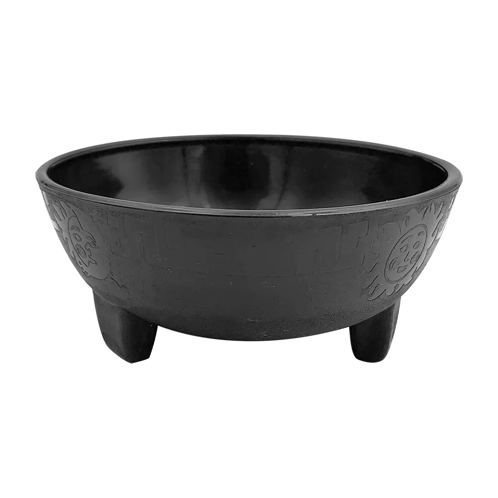 Molcajete de plástico chico color negro / artículos plásticos