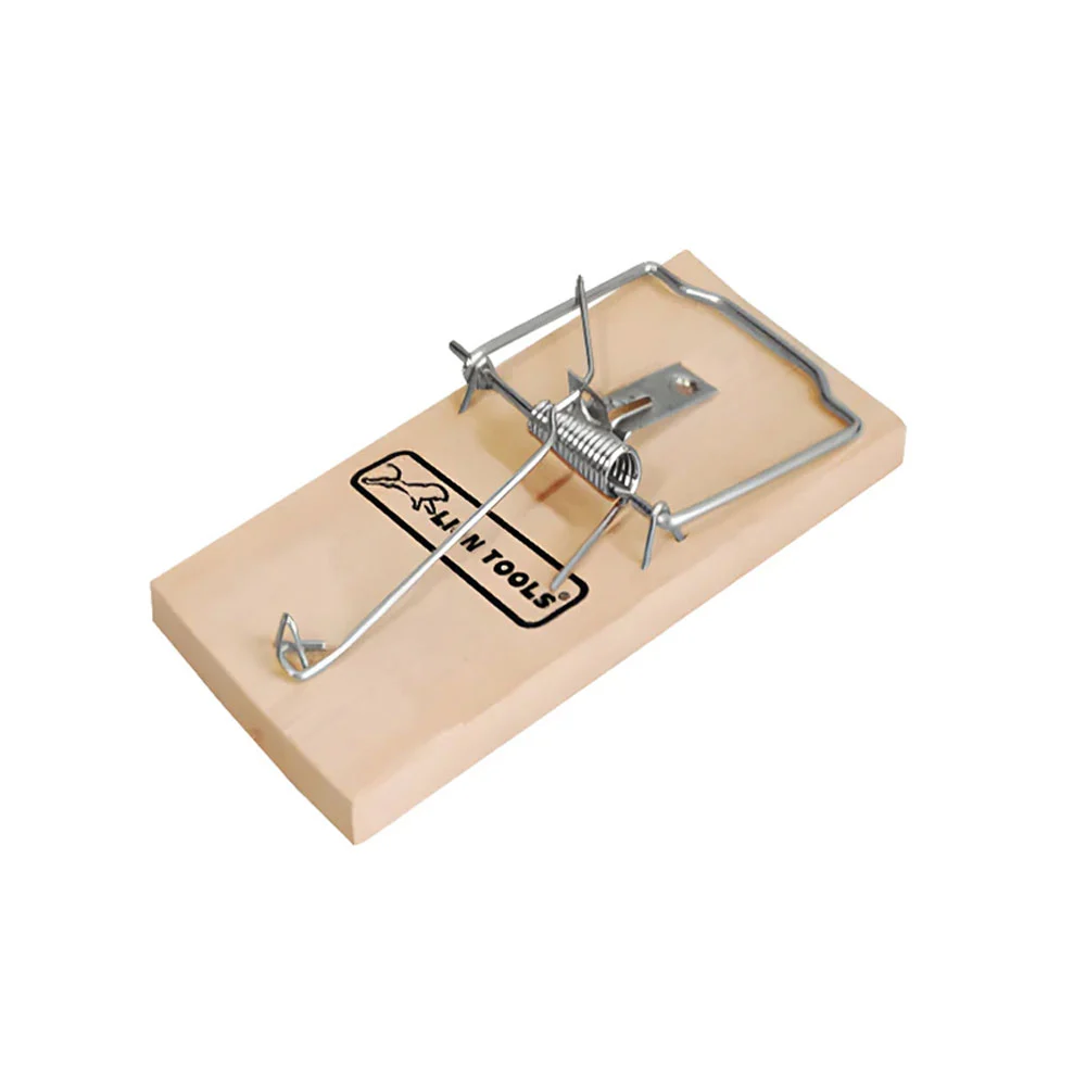 Ratonera grande de madera lion tools, 8x17cm / 0322