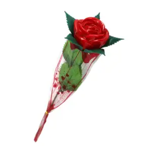 Rosa eterna artificial de plástico con luz led, variedad de colores /…