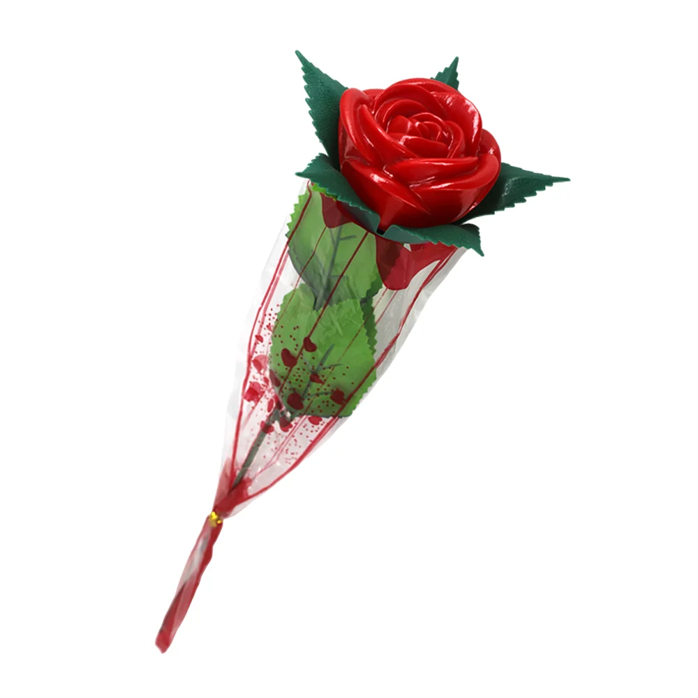Rosa eterna artificial de plástico con luz led, variedad de colores / 050036 / c-20
