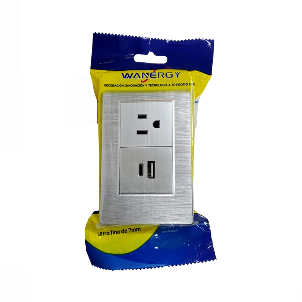Placa enchufe de pared con 1 contacto to...