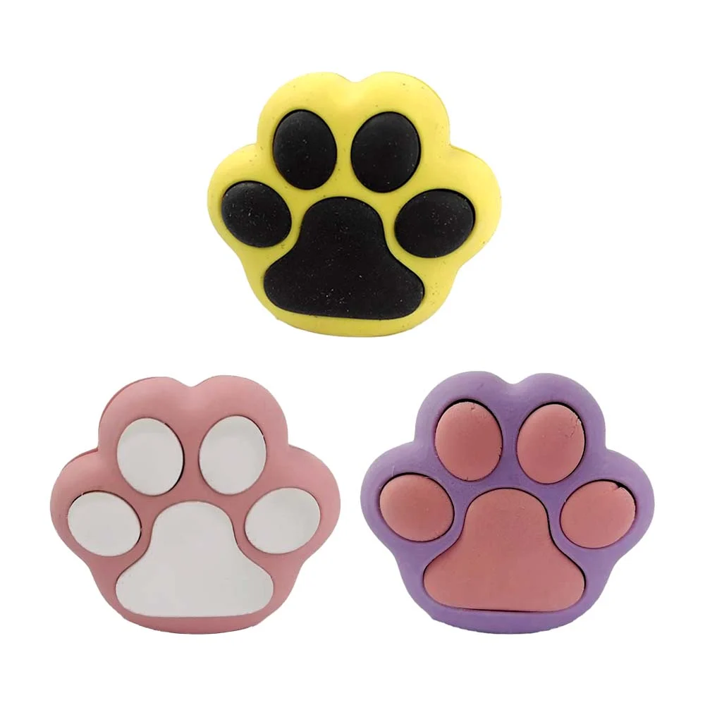 Borrador goma de borrar en forma garra de gato, variedad de colores / cats paw / a-3068