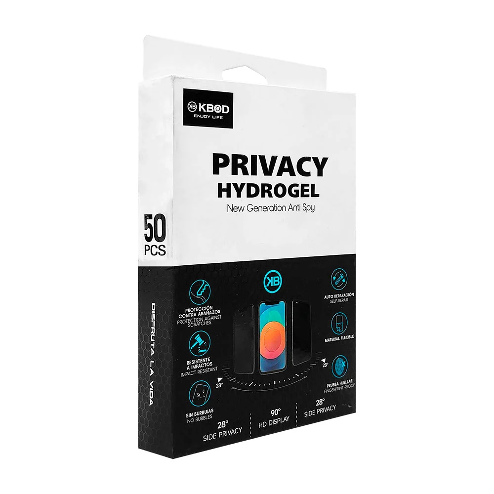 1pza mica de hidrogel para celular de privacidad, a prueba de huellas, resistente a arañazos, variedad de funciones / kbod / privacy hydrogel