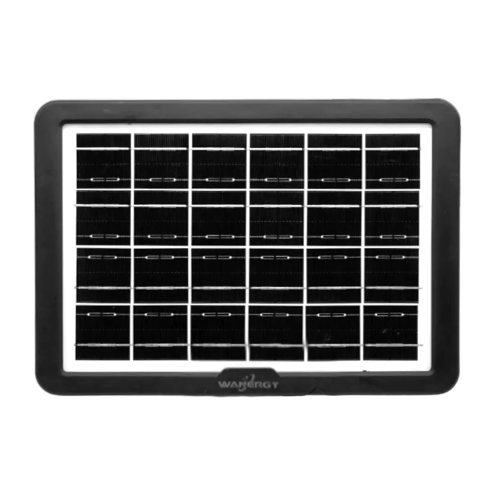 Panel solar recargable con transformador y cable multi conexión, 282x195mm, 8w / 60625