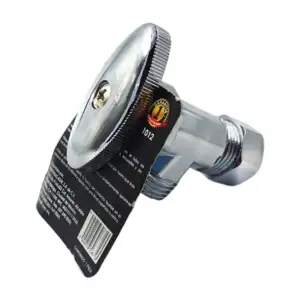 Llave válvula angular metálica de control tipo barrilito, 1/2 pulgada…