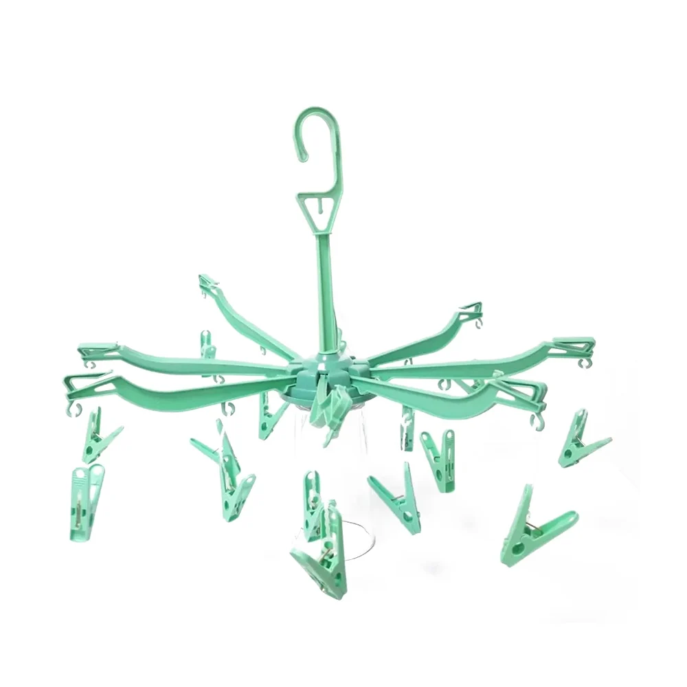 Carrusel tendedero con 20 pinzas ganchos para ropa, variedad de colores / fashion household / 1020