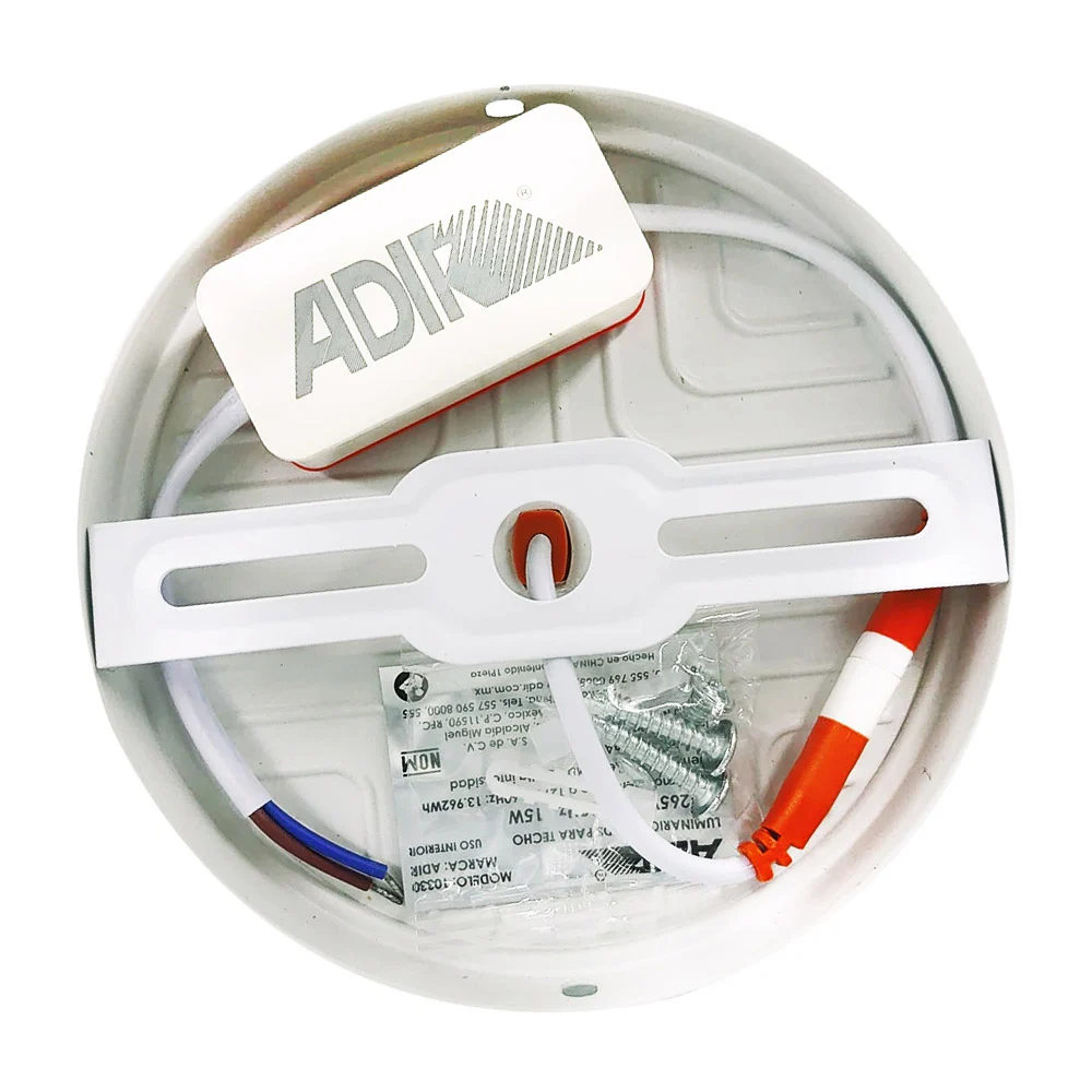 Panel led pequeño redondo de 10cm en forma de panal con luz blanca para techo, 10w / adir premium