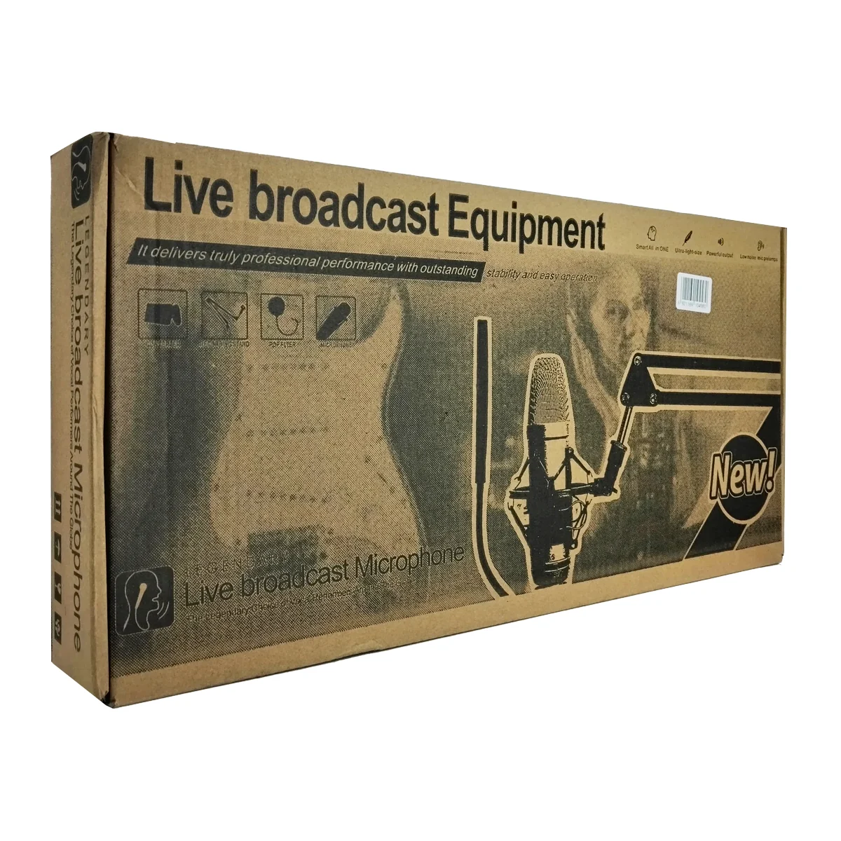 Kit profesional micrófono condensador para grabación de estudios / equipo de transmisión en vivo / live broadcast microphone