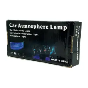 Luces led rgb para carro automóvil con control + 4 tiras de 9 leds y …