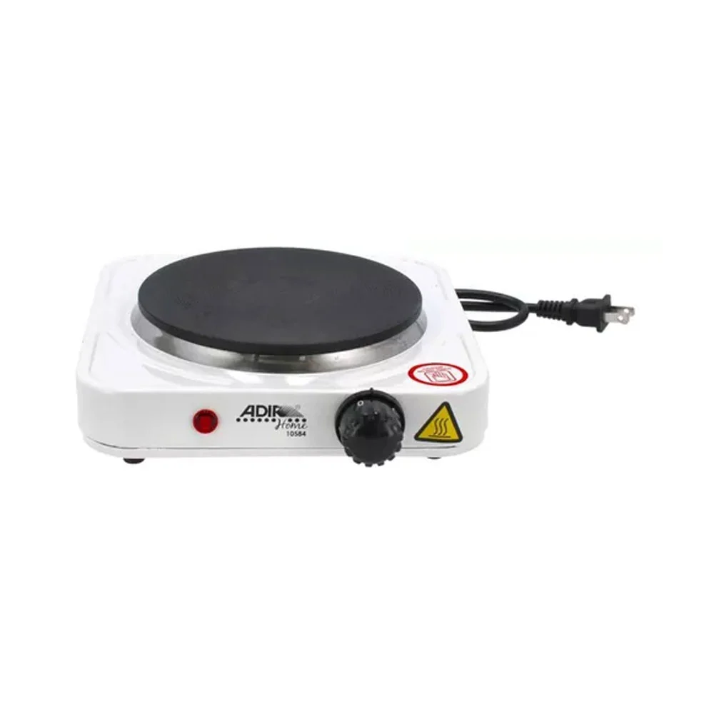 Parrilla eléctrica con quemador de disco y 5 niveles de temperatura, 1000w / adir home
