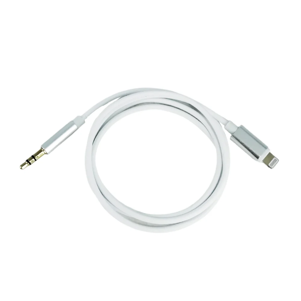 Cable auxiliar con plug de 3.5mm a entrada lightning iphone / 107037