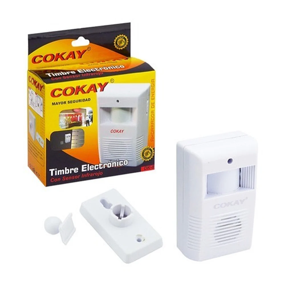 Timbre eléctrico con sensor infrarrojo para seguridad / cokay / ok-8 / 11006