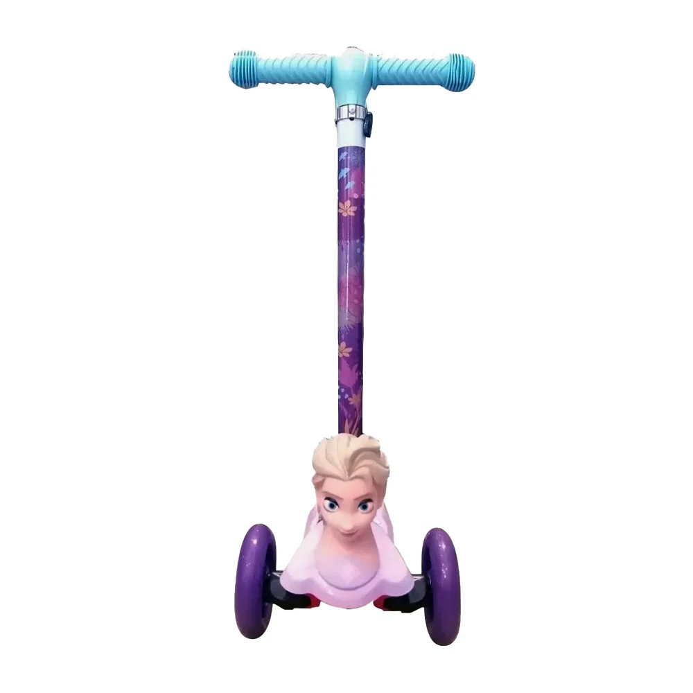 Scooter patín del diablo infantil ajustable, 3 ruedas con luces y figura 3d con diseño de elsa - frozen / 3w scooter 3d / 11031-fr
