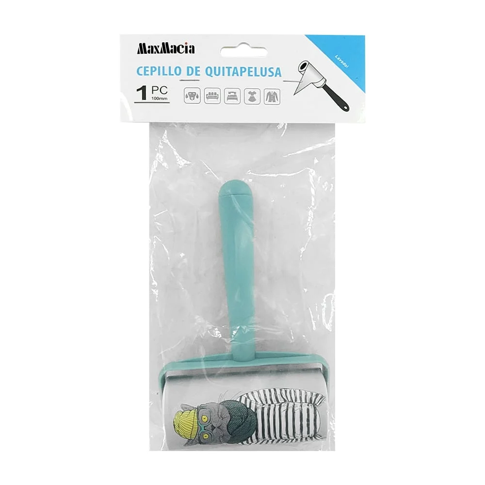 Rodillo adhesivo quita pelusa para ropa reutilizable con mango de plástico, variedad de diseños / 11135