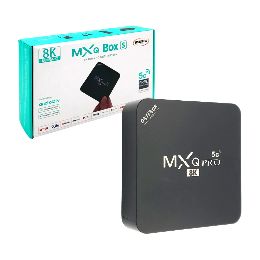 1pza Tv box / decodificador para hacer smart tv, con cable cargador, hdmi y control remoto, variedad de funciones / mxq box / ontenck