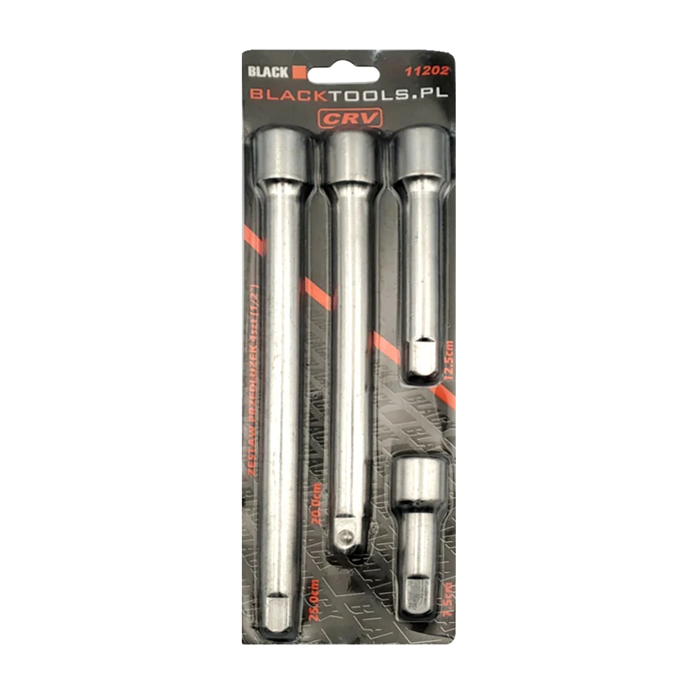 Paquete de 4 extensibles de dados, metálicas, de diferentes medidas / tl43034 / 11202 / blacktools