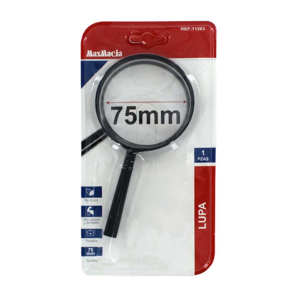 Lupa mediana portátil con aumento de 75mm / maxmacia / 11263