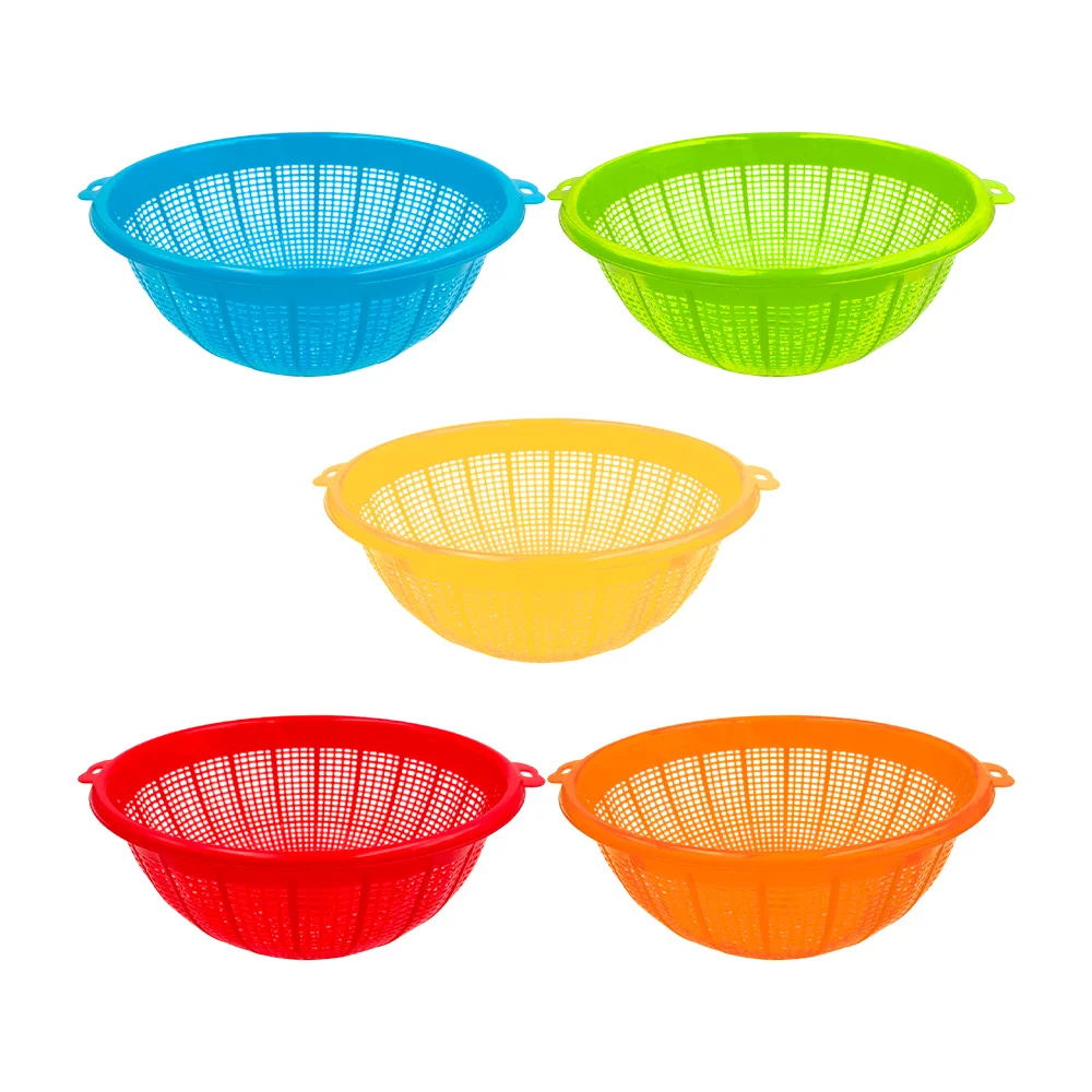 Bandeja tipo colador de plástico, 22 cm, variedad de colores / colador #1 / cosmo plastik