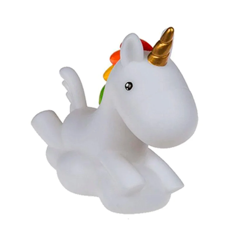 Lámpara decorativa para escritorio en forma de unicornio con base en forma de nube 15x15x6cm / ty354151