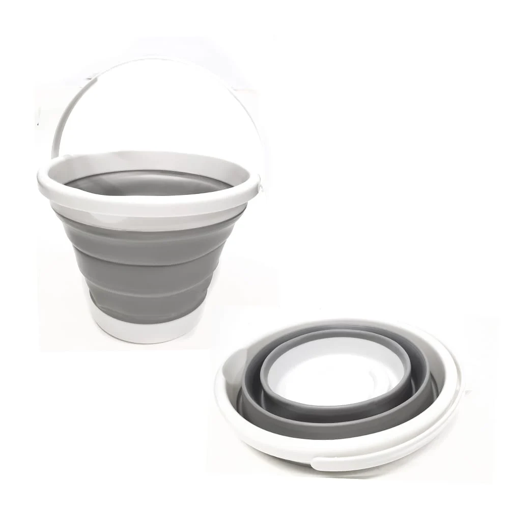 Cubeta de agua plegable portátil con capacidad para 5l, variedad de colores / 11848