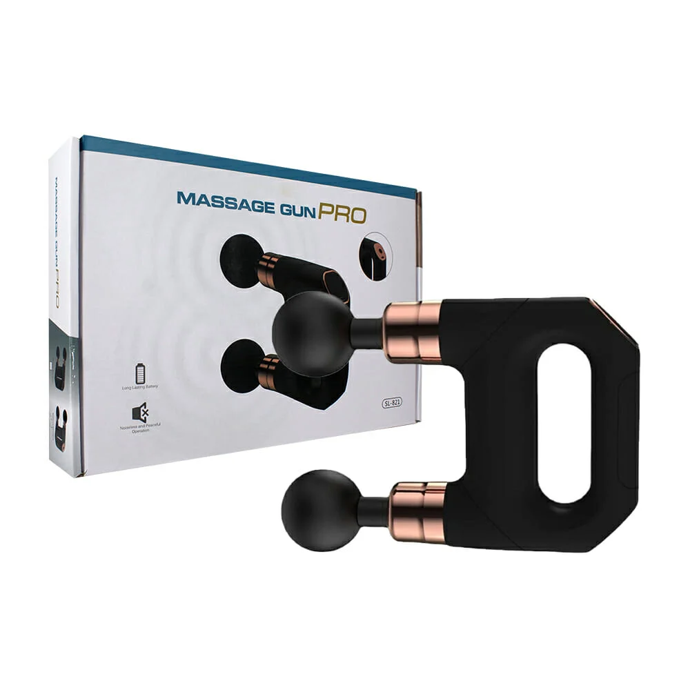 Pistola eléctrica masajeadora doble con 8 cabezales intercambiables / sl-821 / 80710