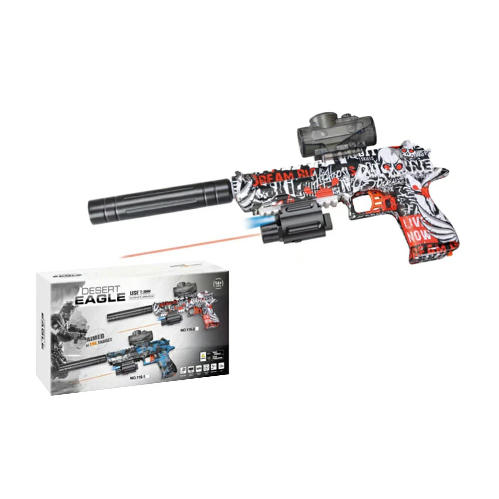 Pistola desert eagle diseño de calavera...
