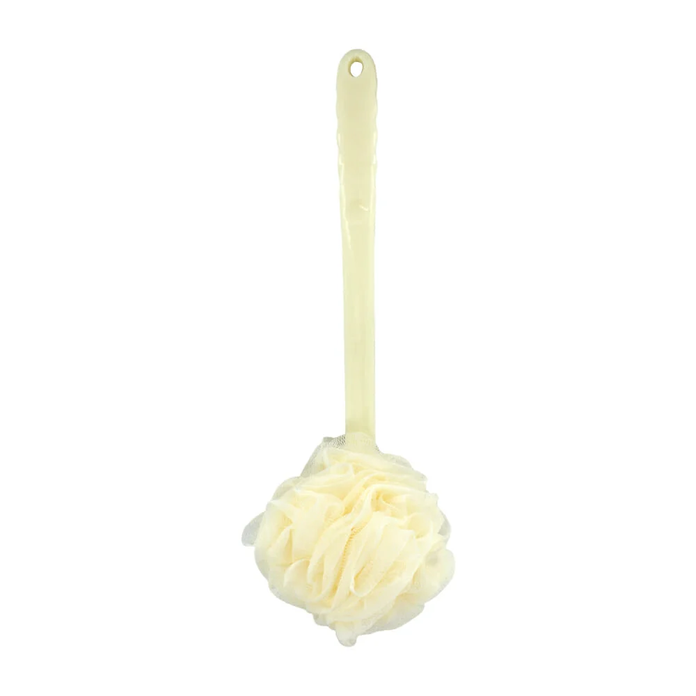 Cepillo estropajo de baño exfoliante para el cuerpo con mango de plástico junmei / jm-12