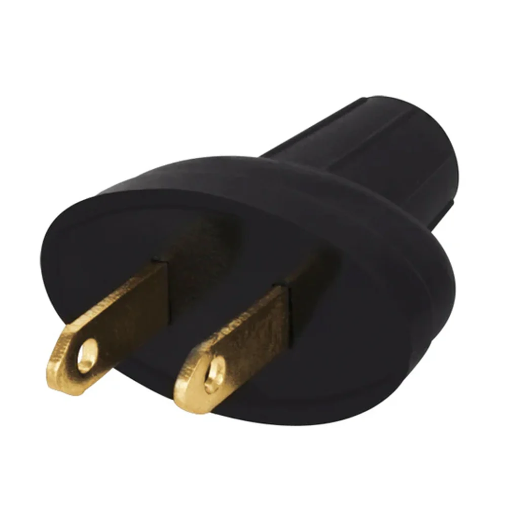 Clavija sencilla aksi de hule, 120v-15a / 117371