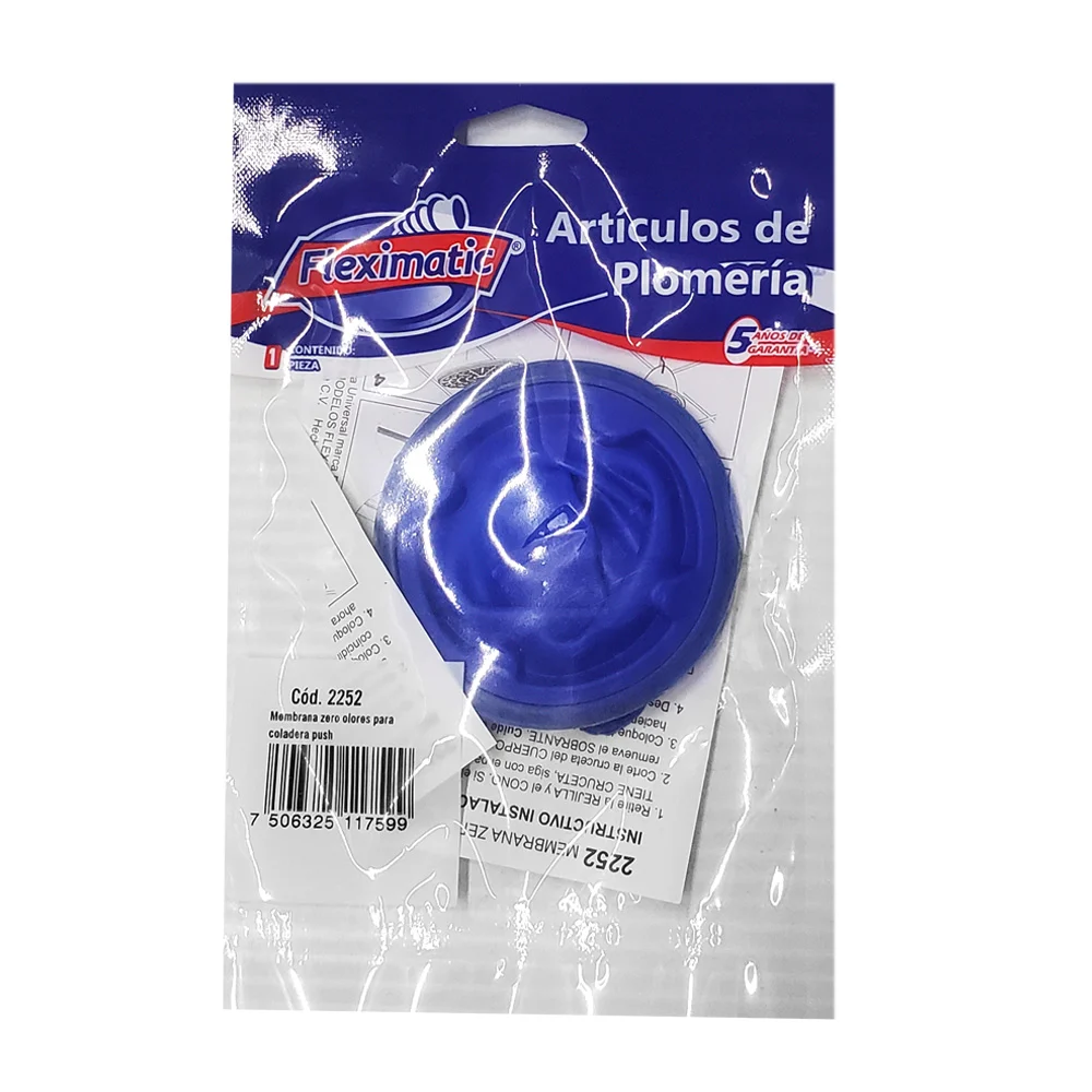 Membrana cero olores de silicón para coladera / 2252