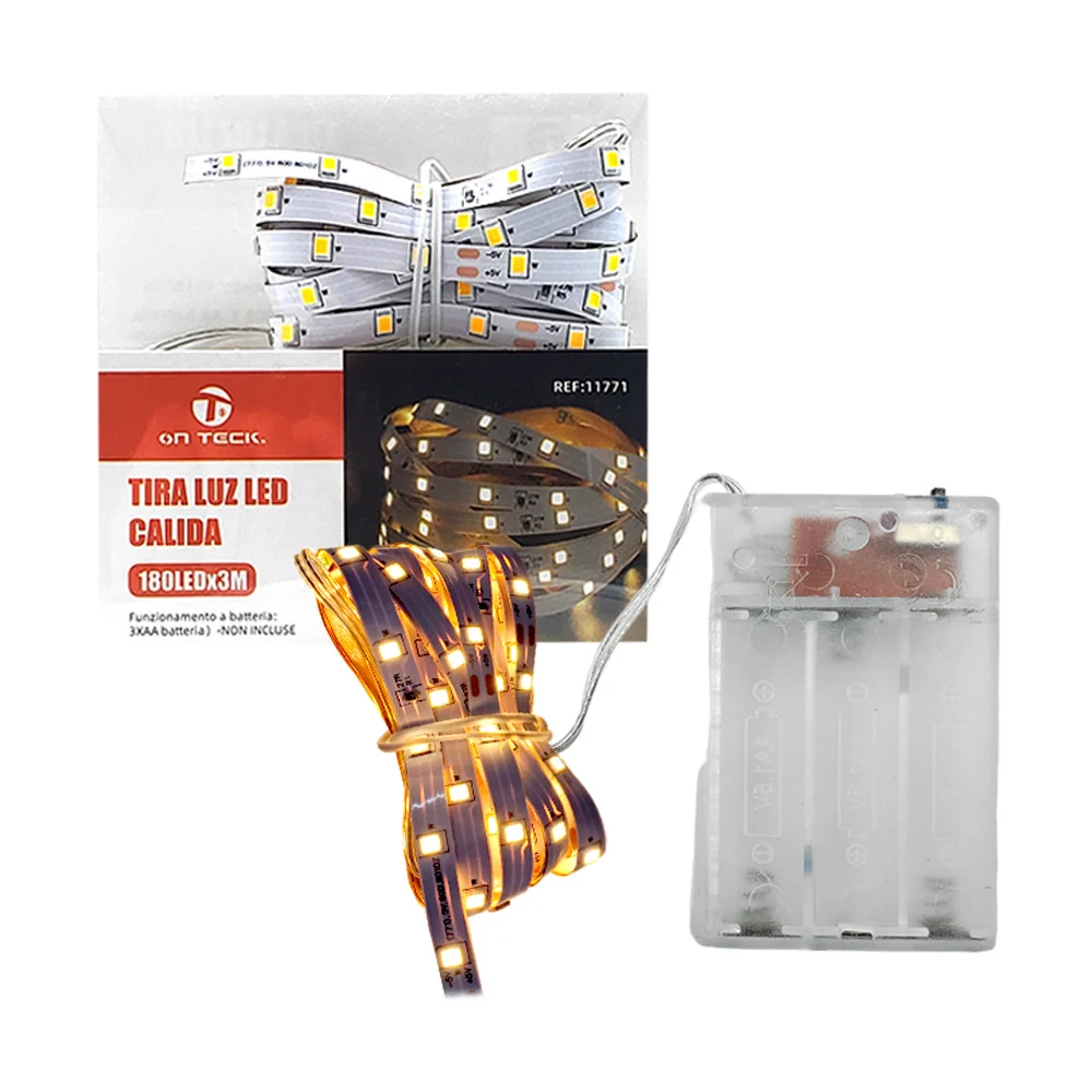 Tira led on teck de 3 metros con 180 focos de luz cálida / 11771