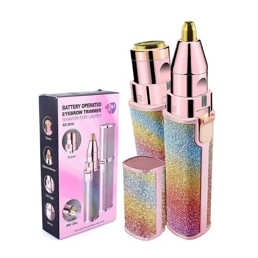 Afeitadora recortadora de cejas recargable 2 en 1 en forma de perfume / cf-001b