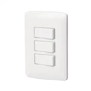 Placa de pared aksi con 3 interruptores - apagadores sencillos en col…