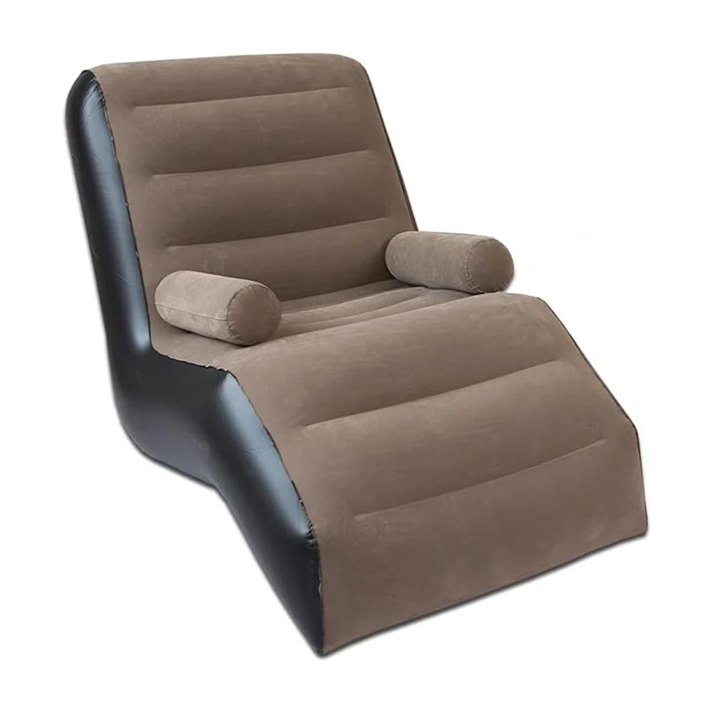 1pza Sillón de descanso inflable, con cuerpo resistente y diseño ergonómico, variedad de colores / julong / s-shaped / l126-509a