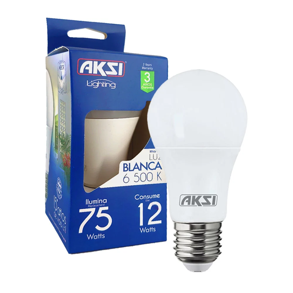 Foco ahorrador led aksi de luz blanca, 6500k, 75-12w / lighting / 120027