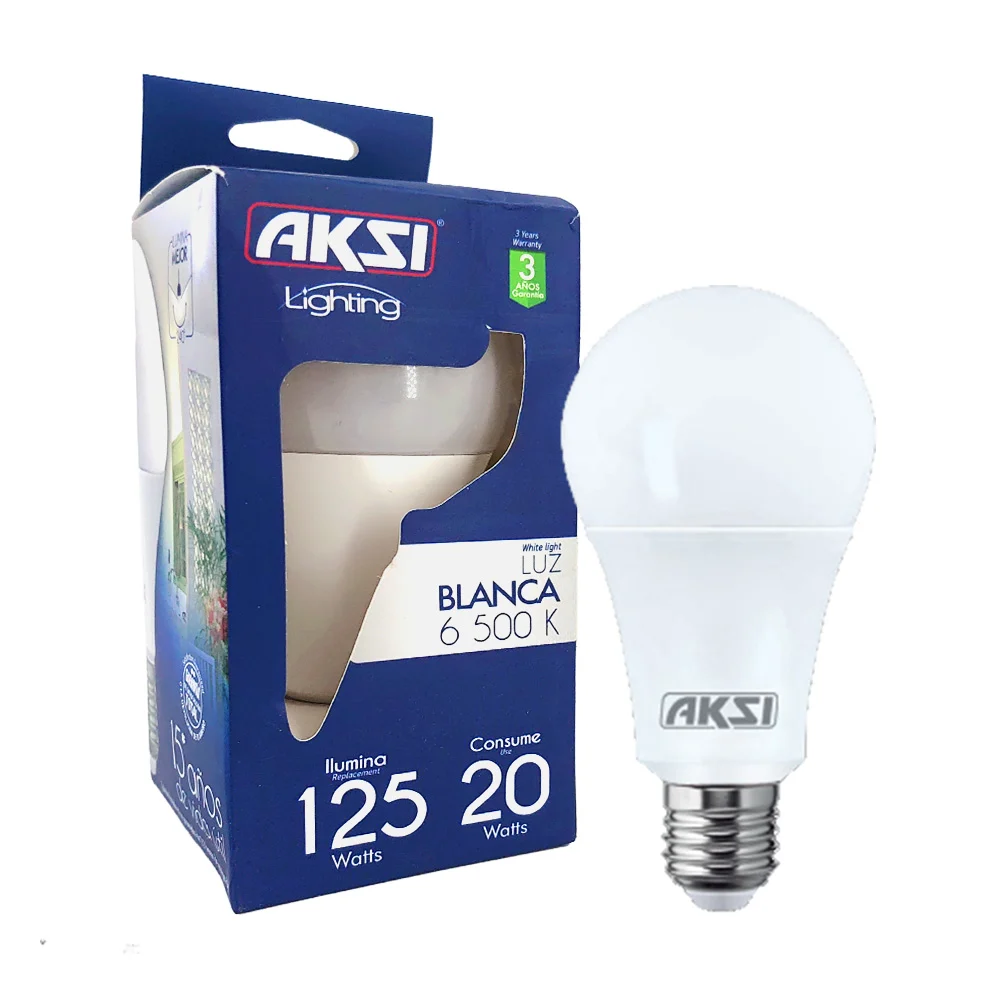 Foco ahorrador led aksi de luz blanca, 6500k, 120-20w / lighting / 120031