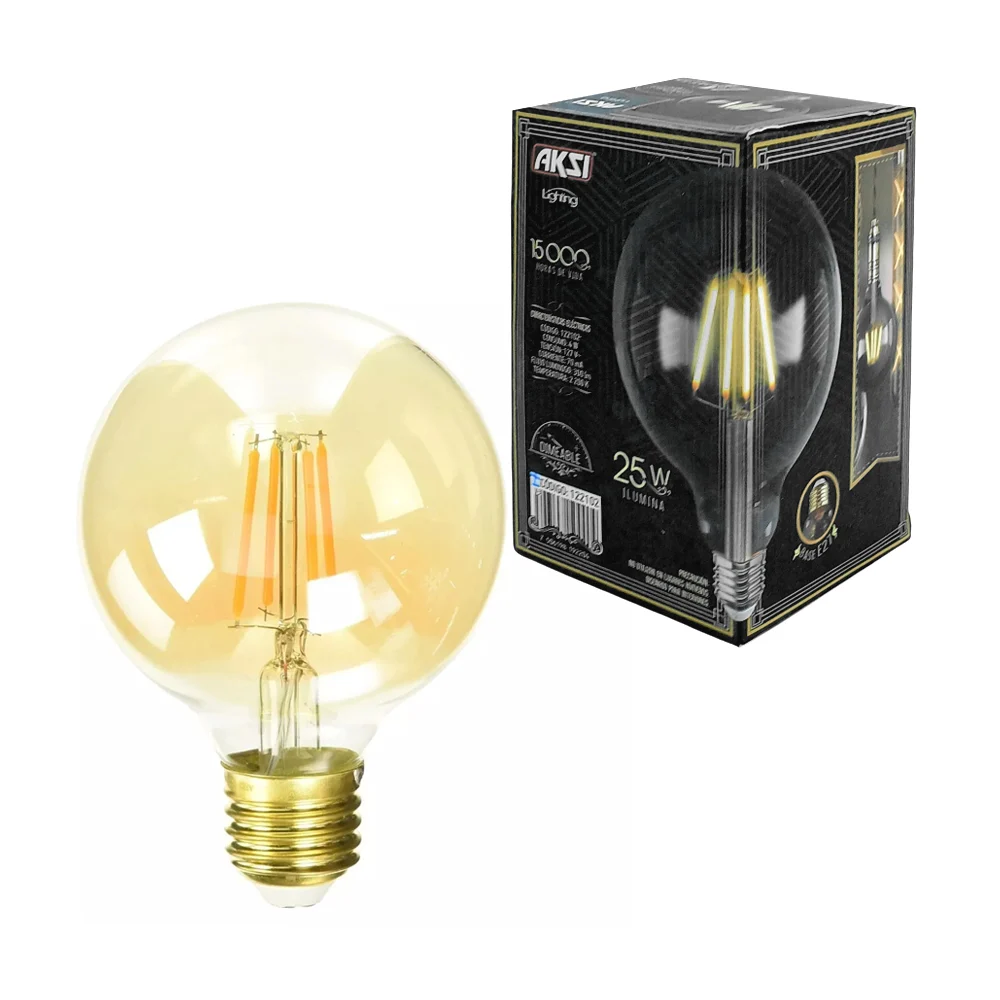 Foco bombilla led aksi decorativo vintage tipo globo de 4w / 122102