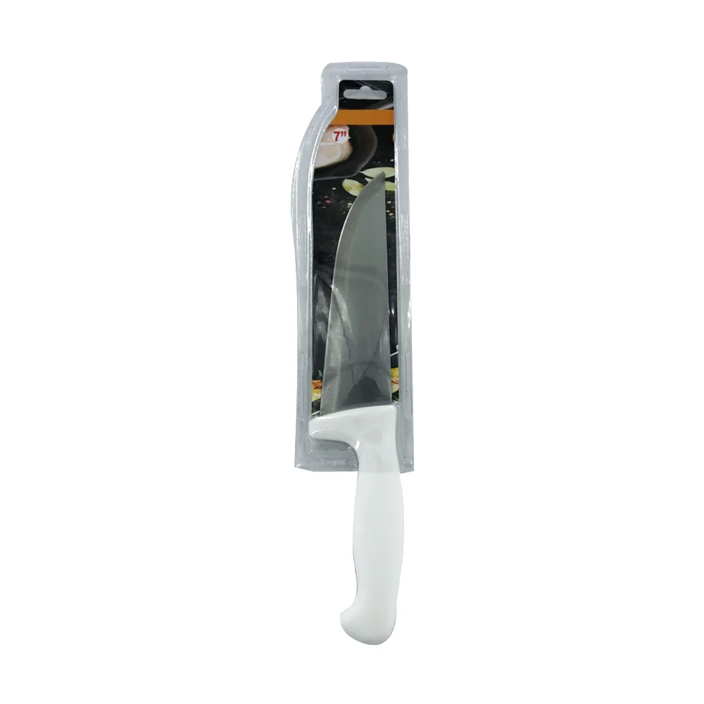 Cuchillo para cocina de acero inoxidable con hoja de 7 pulgadas, filo de 1.2mm y mango de plástico / kc42378