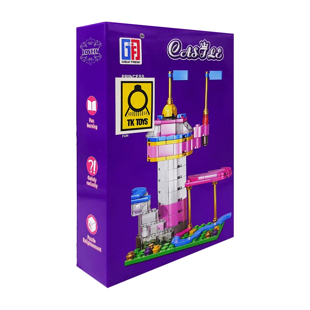 Paquete de blocks para figura armable en forma de castillo, variedad de modelos / castle 8in1