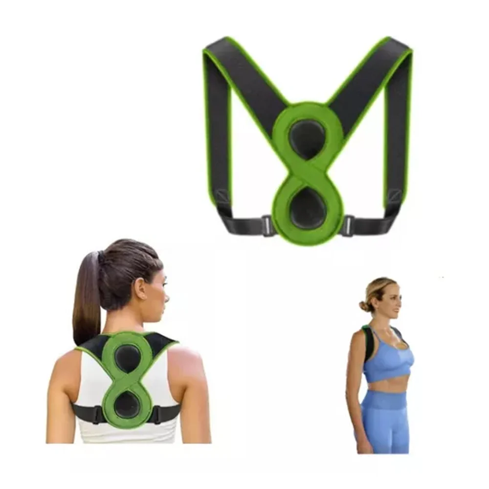 Arnés corrector de postura con velcro ajustable para el dolor y tensión de espalda y cuello / on teck / 12319